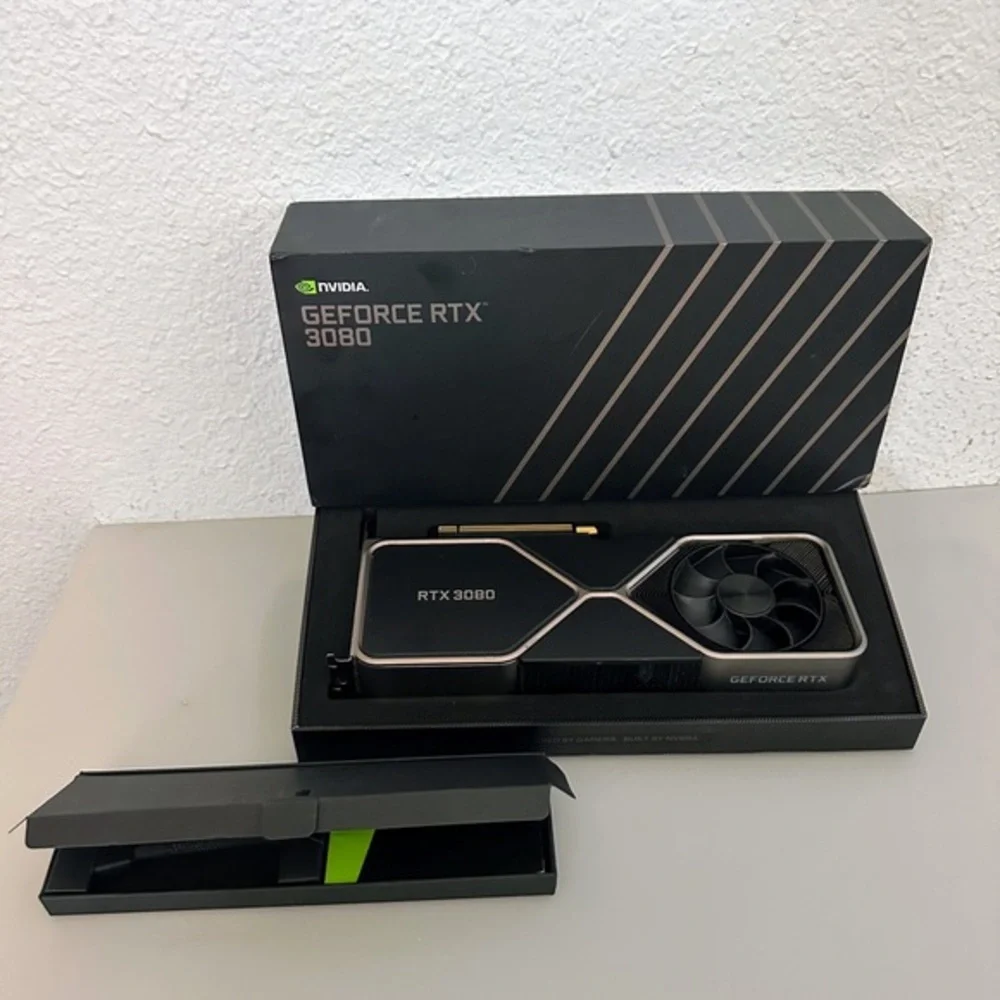 NVIDIA GeForce RTX 3080‎ Founders Edition 10GB Graphics Card+AGS850 Power Supply